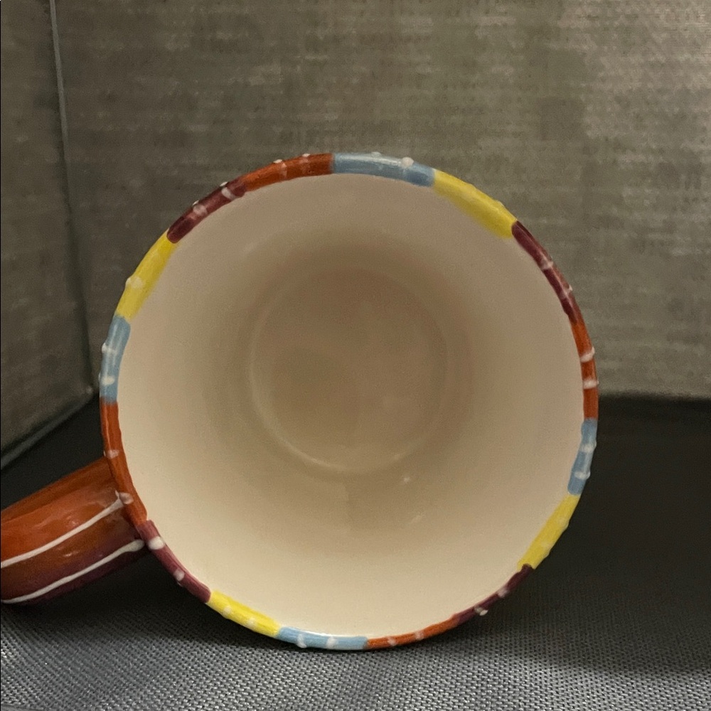 Gibson Nashville Mug with Blue, Yellow, and Brown Stripes - Picture 5 of 6